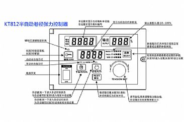 KT812半自動(dòng)卷徑張力控制器